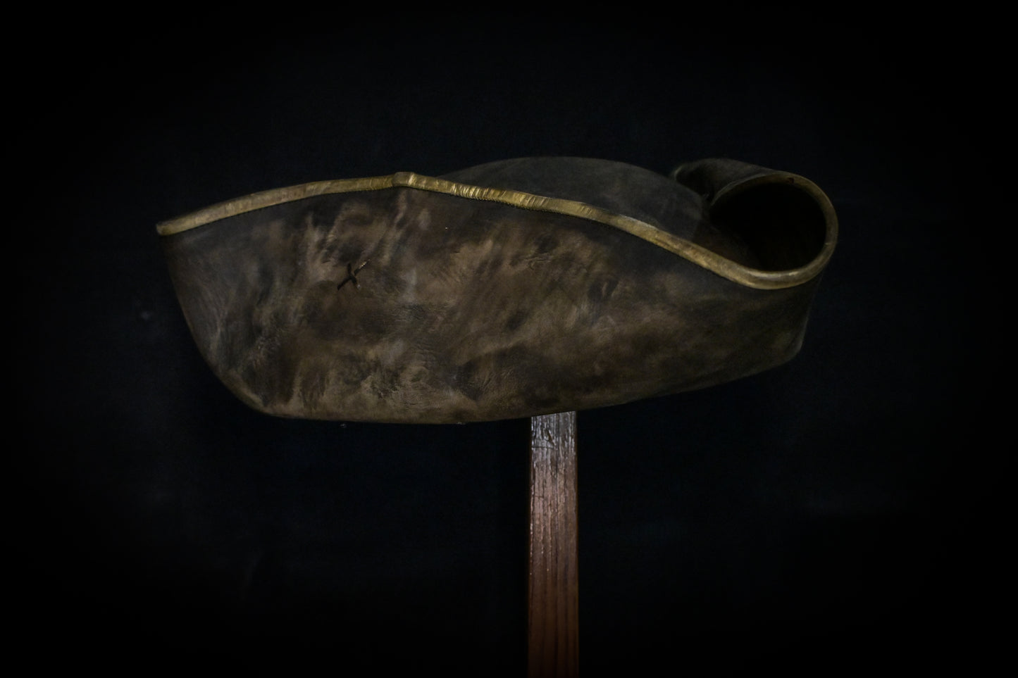 Leather Captain Jack tricorn hat