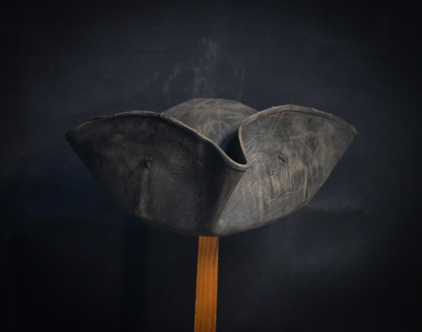 Leather Captain Jack tricorn hat