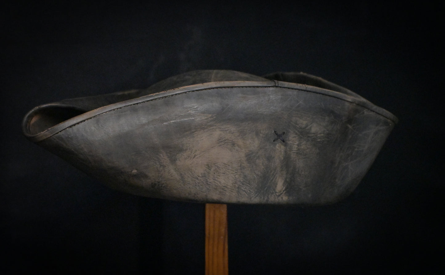 Leather Captain Jack tricorn hat