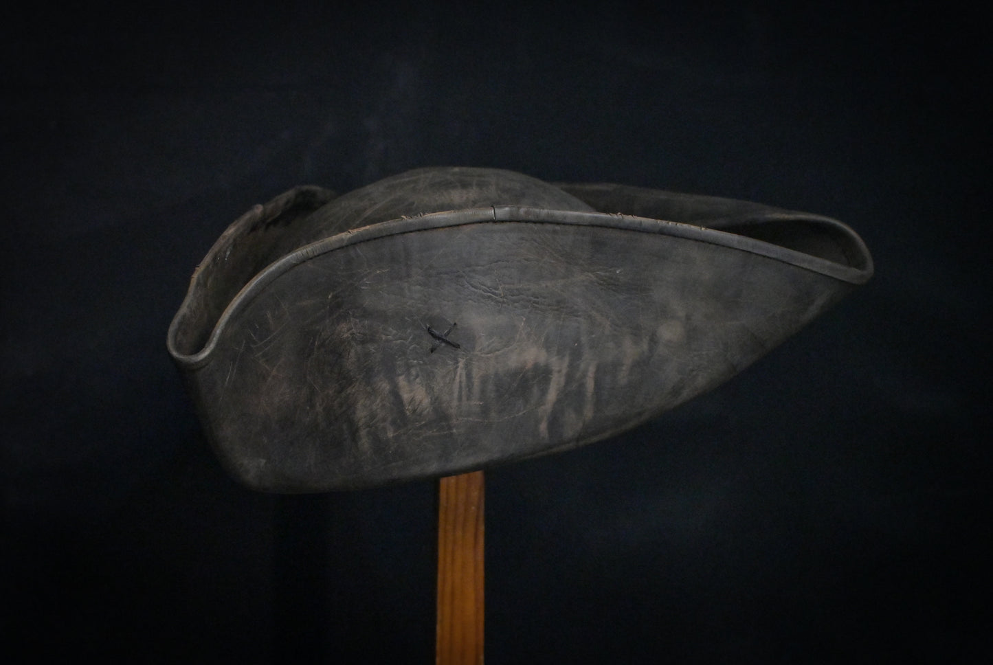 Leather Captain Jack tricorn hat