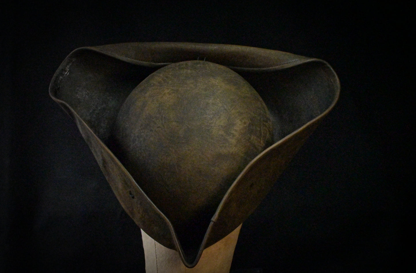 Leather Captain Jack tricorn hat