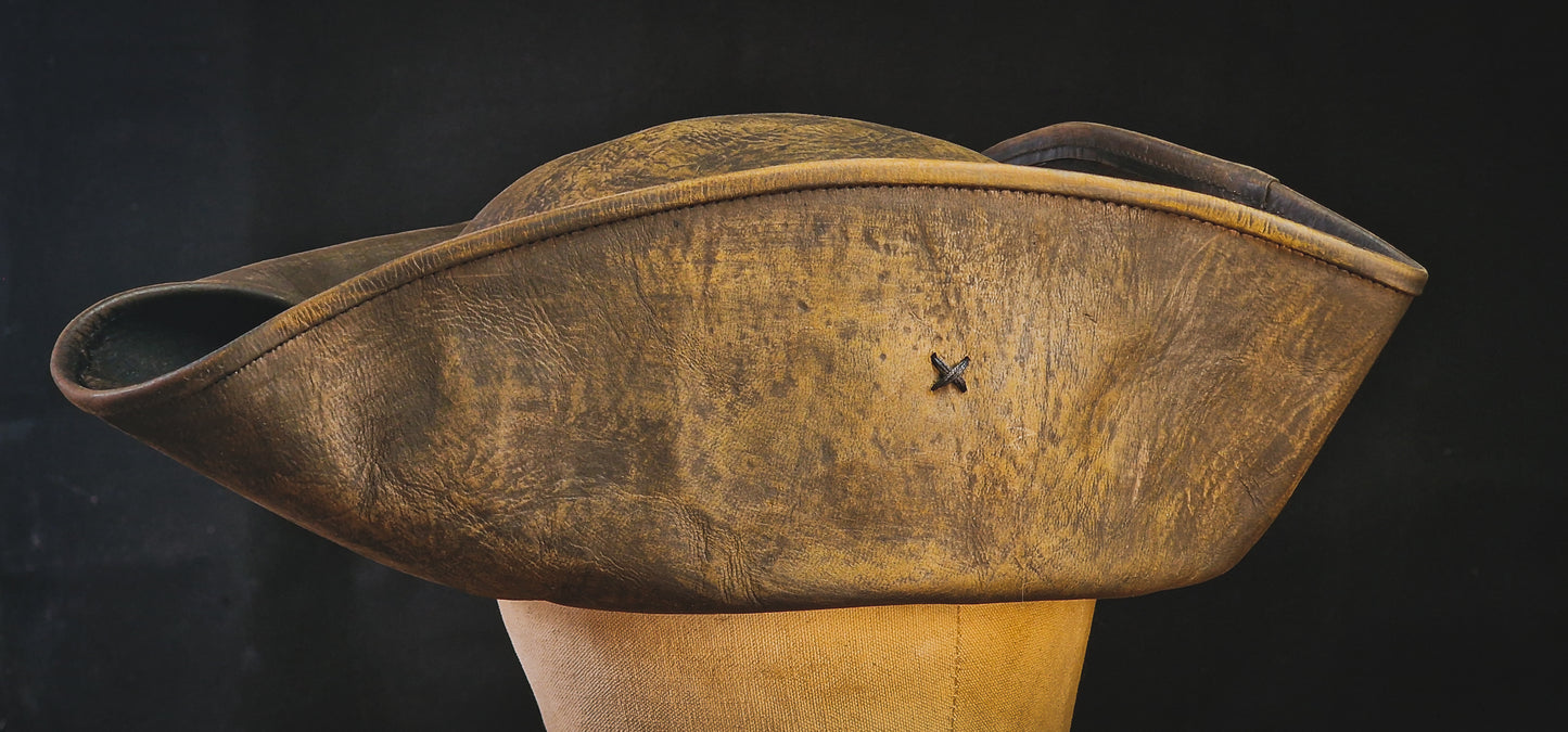 Leather Captain Jack tricorn hat
