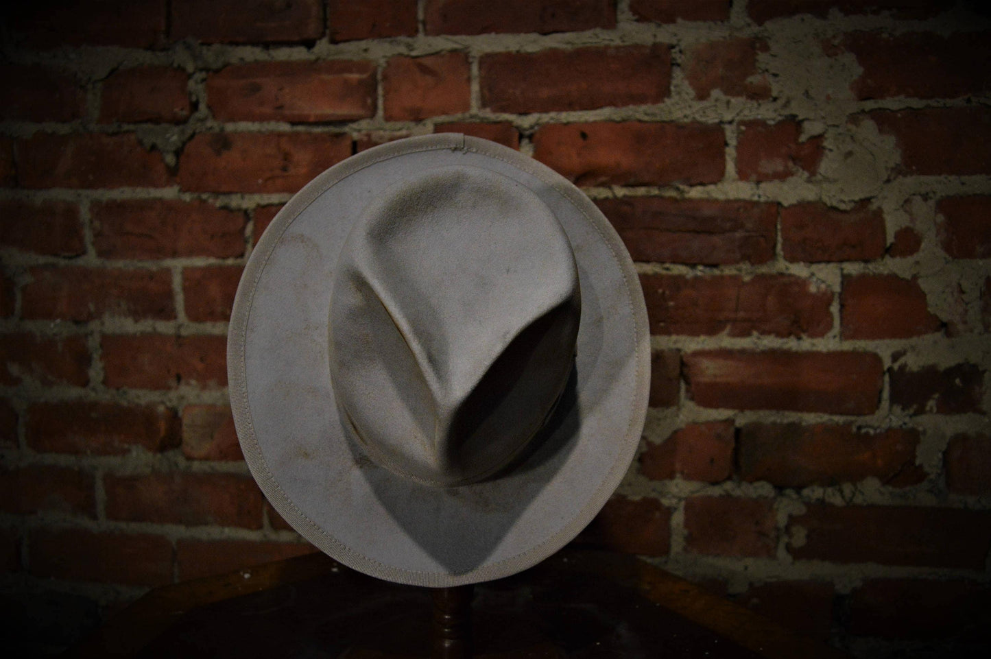 Bootlegger - Distressed grey fur felt fedora