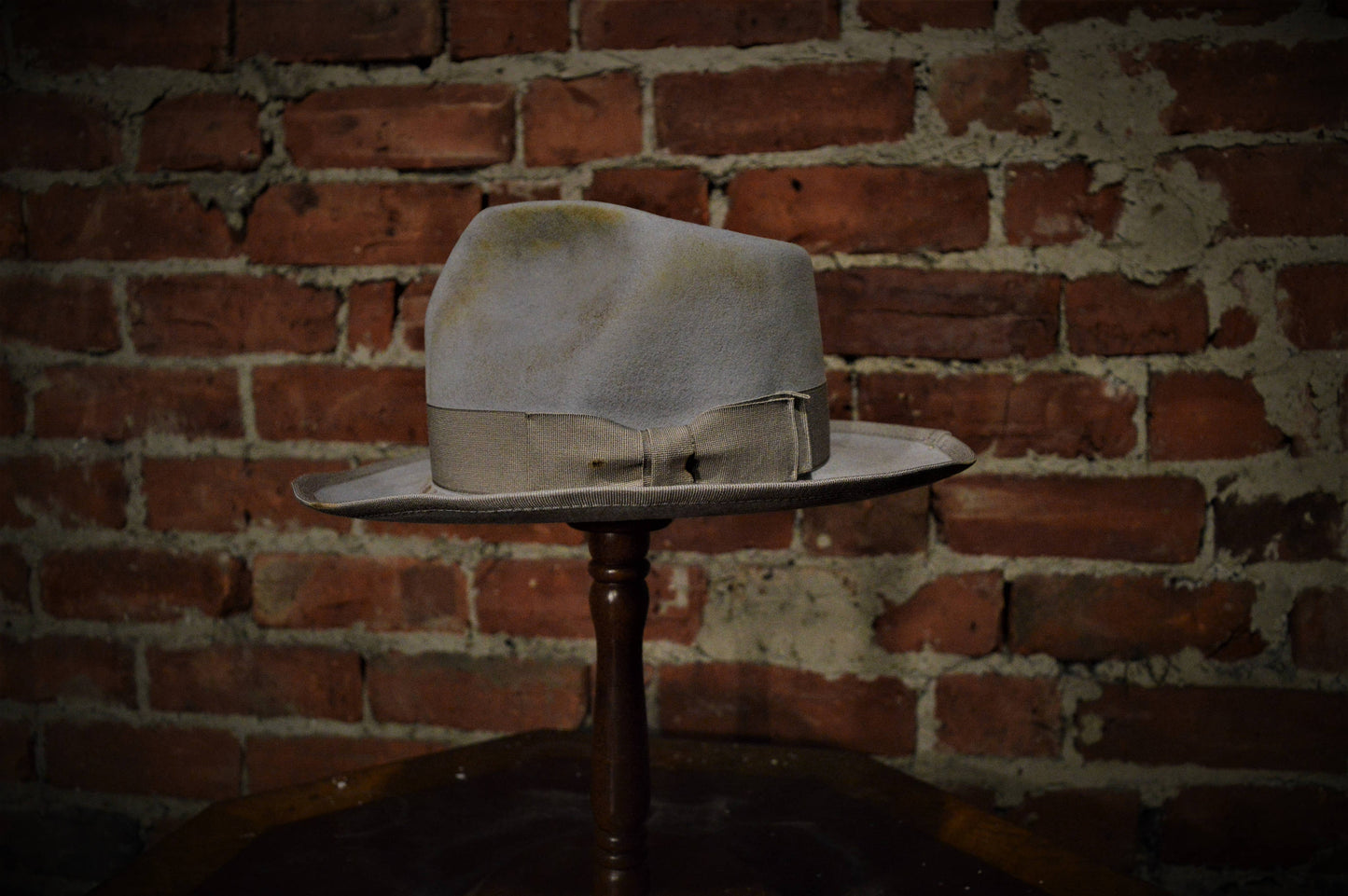 Bootlegger - Distressed grey fur felt fedora