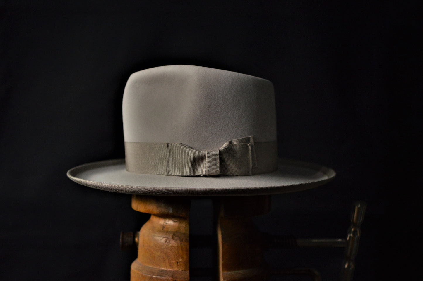 Grey Johnny Depp fur felt fedora