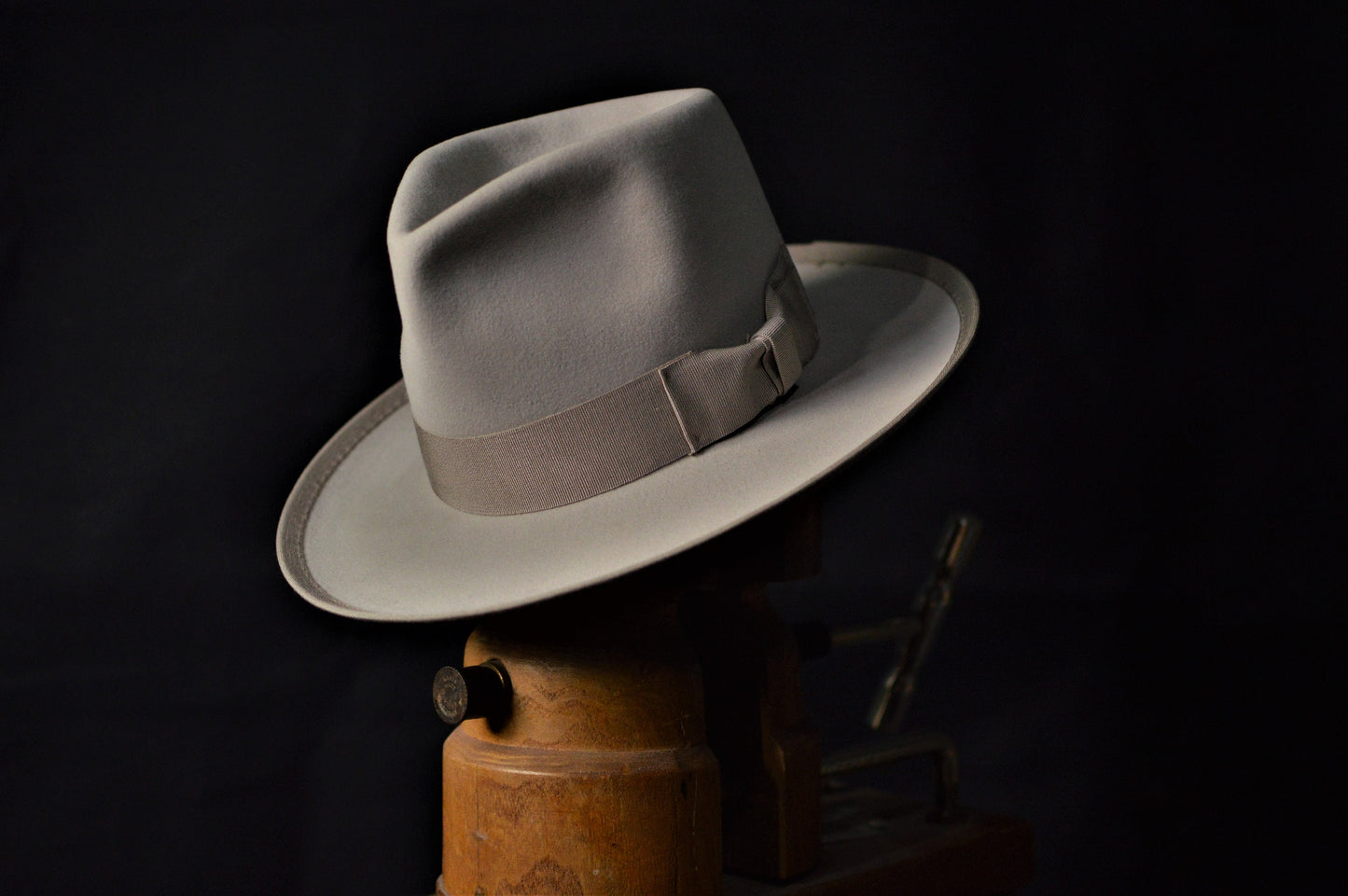 Grey Johnny Depp fur felt fedora