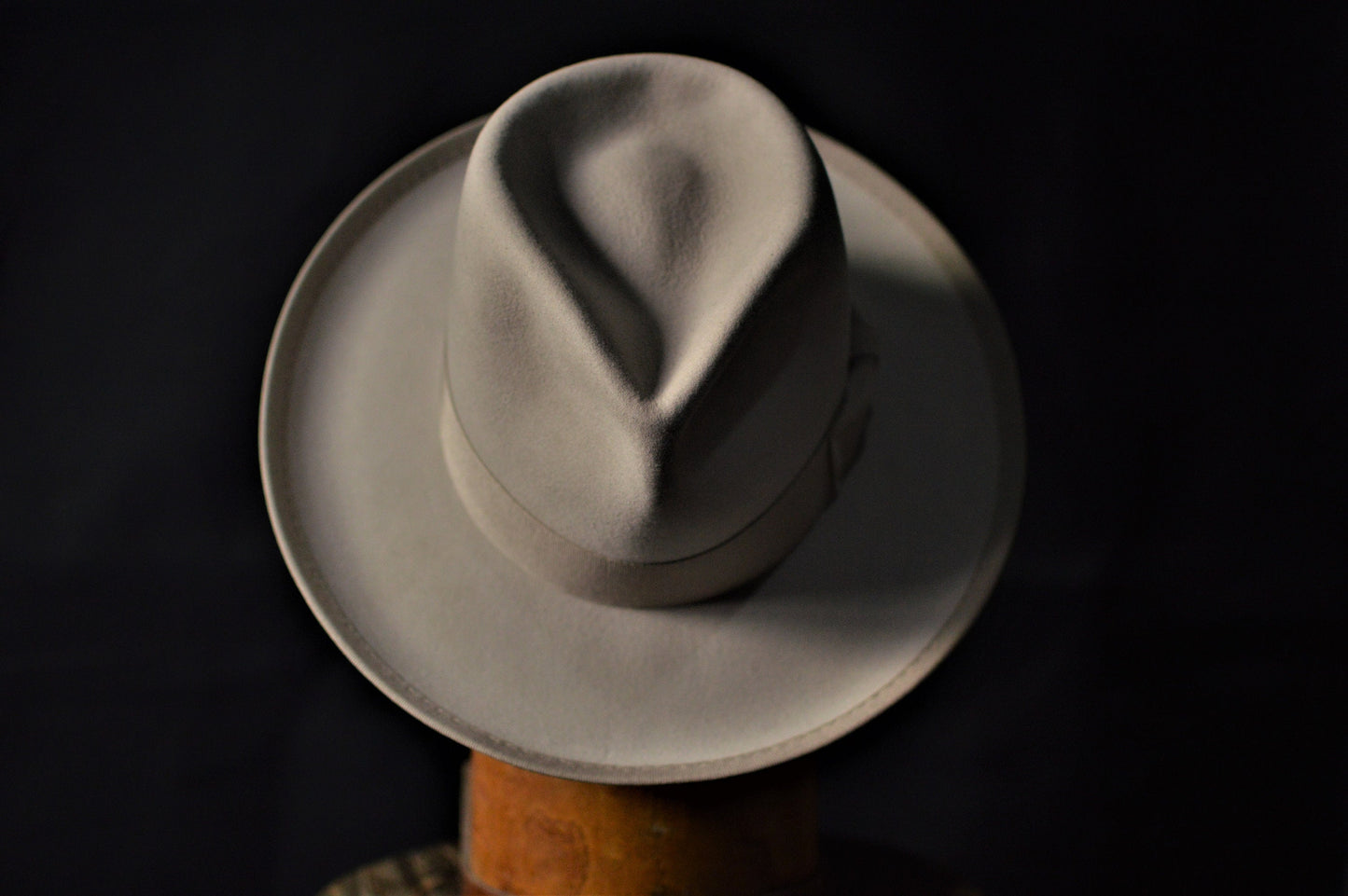 Grey Johnny Depp fur felt fedora