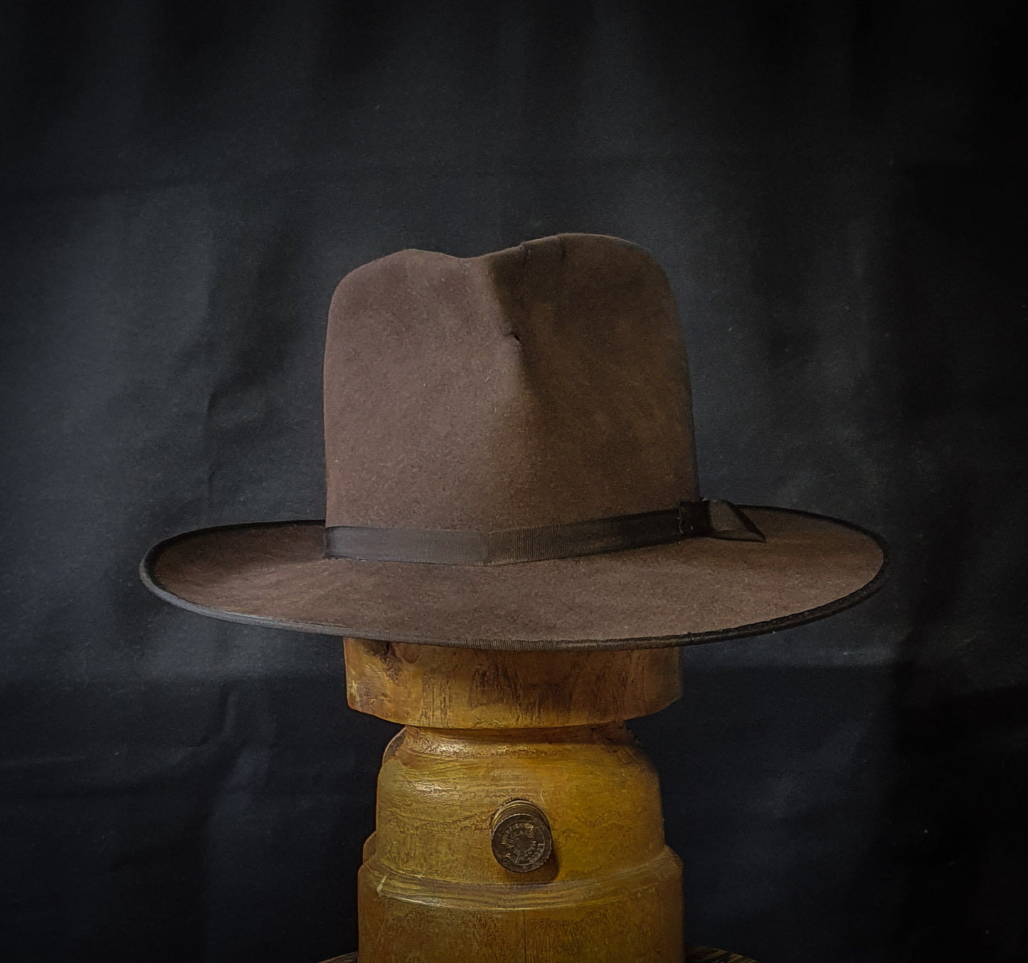 Johnny Depp Brown fedora 100% rabbit fur felt. Hand made to order