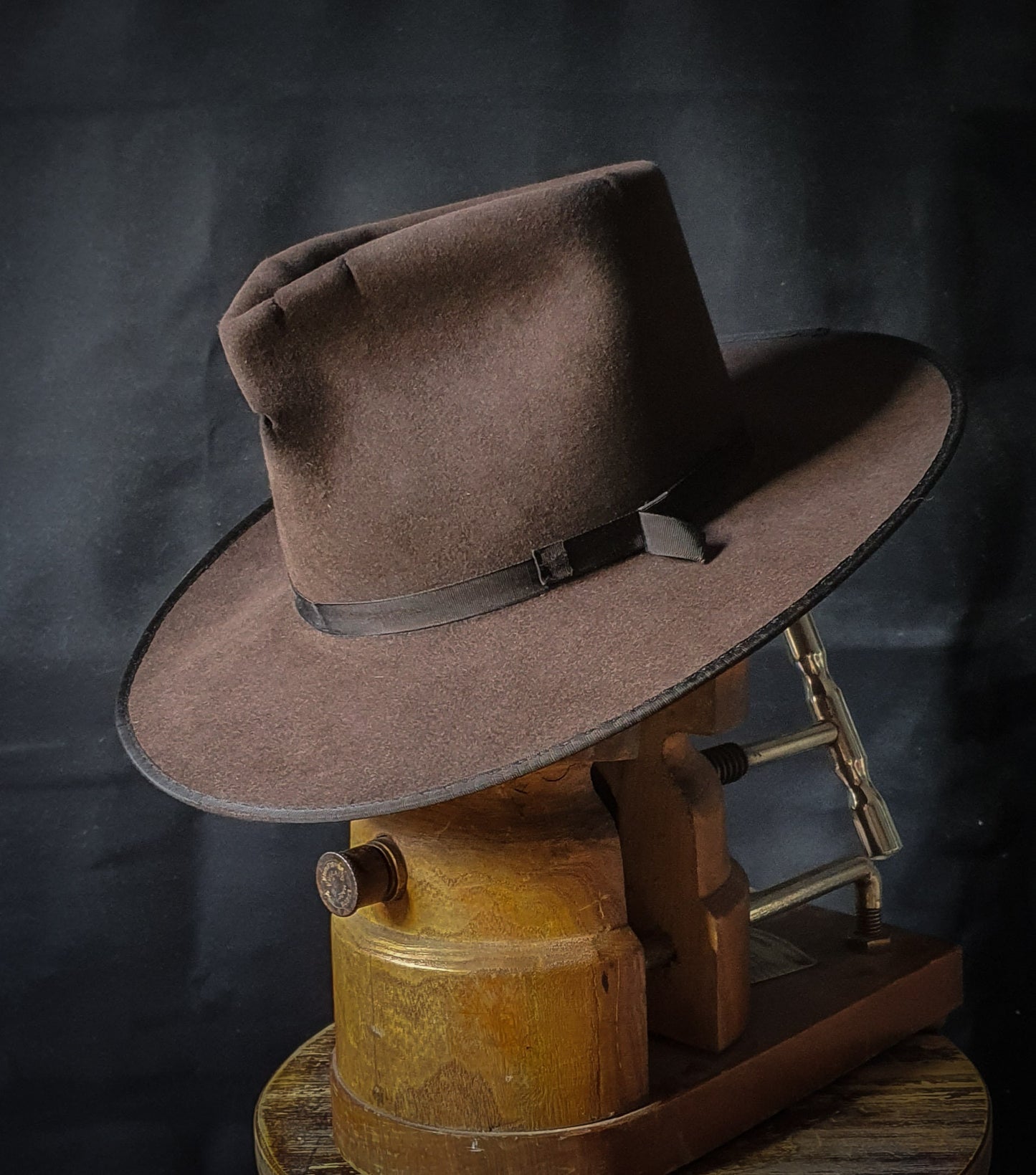 Johnny Depp Brown fedora 100% rabbit fur felt. Hand made to order