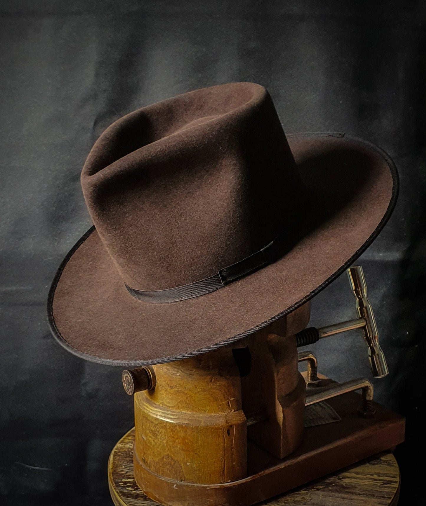 Johnny Depp Brown fedora 100% rabbit fur felt. Hand made to order