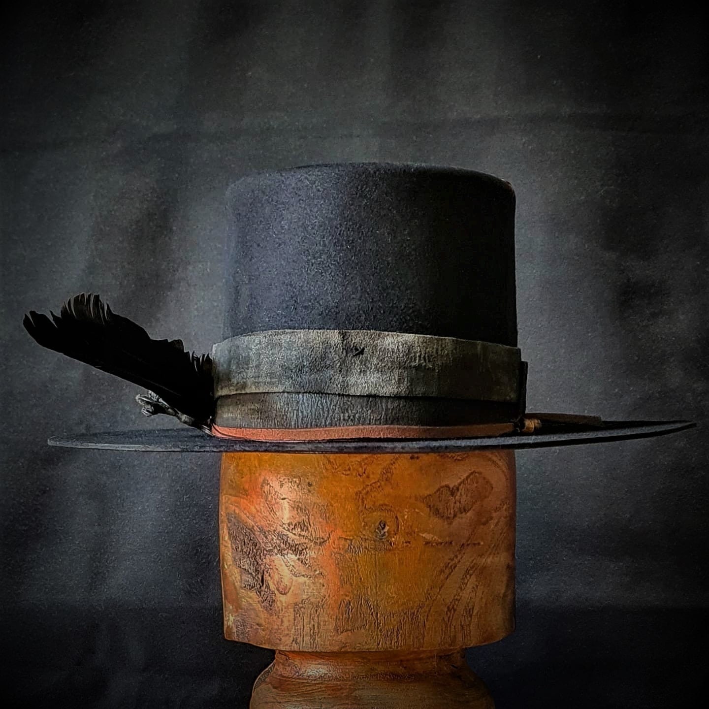 Viking, Norse, Rune distressed hat, hand made to order. 'Wolf Of Odin'