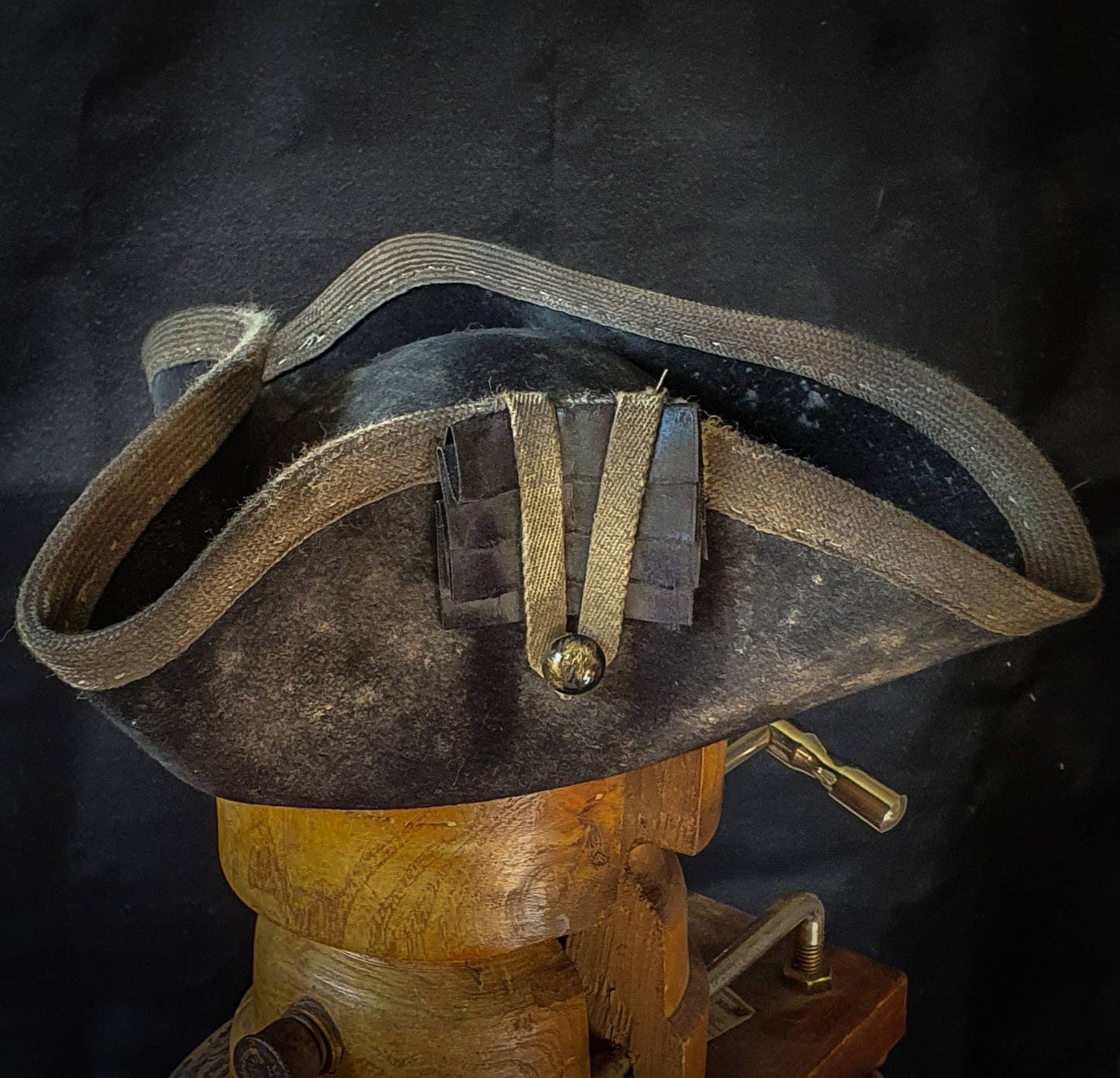 Redcoat tricorn hat, pirate hat. Custom made.