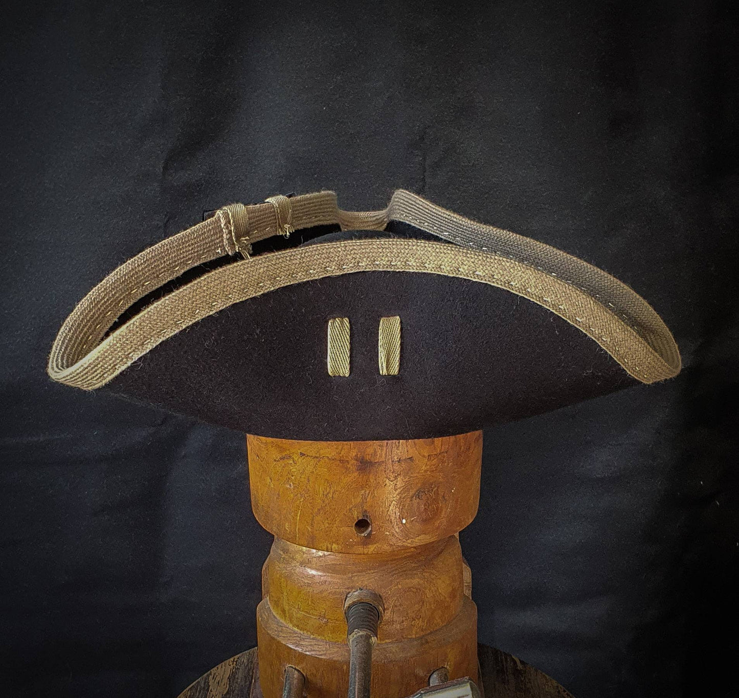 Redcoat tricorn hat, pirate hat. Custom made.