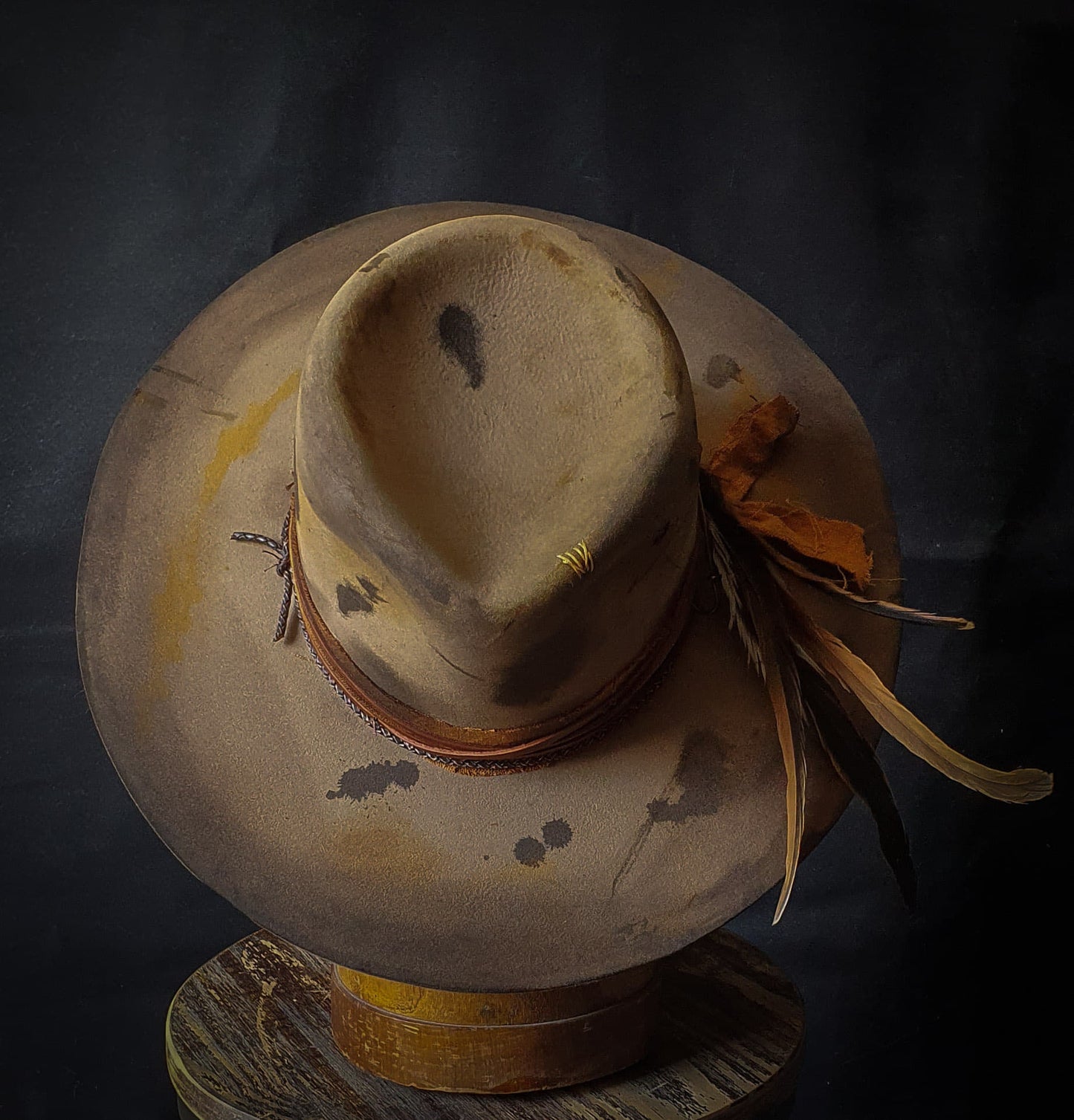 The Wanderer - Distressed custom fedora hat