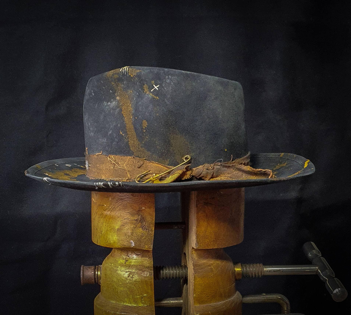 Prospector -distressed fedora, hand made to measure